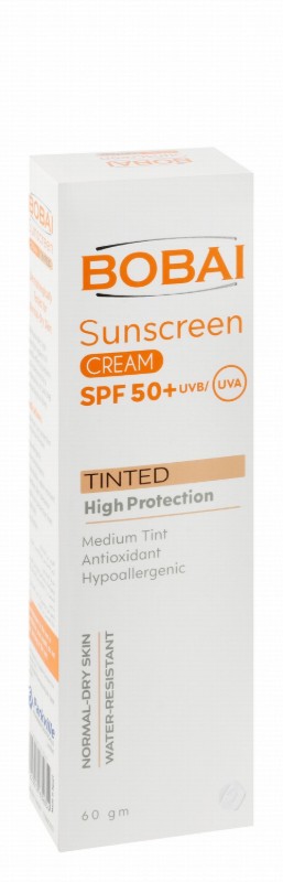 Bobai Hypoallergenic Water-Resistant Medium Tinted Antioxidant Facial Sunscreen with UVA & UVB Protection for Normal to Dry Skin SPF50+ - non comedogenic