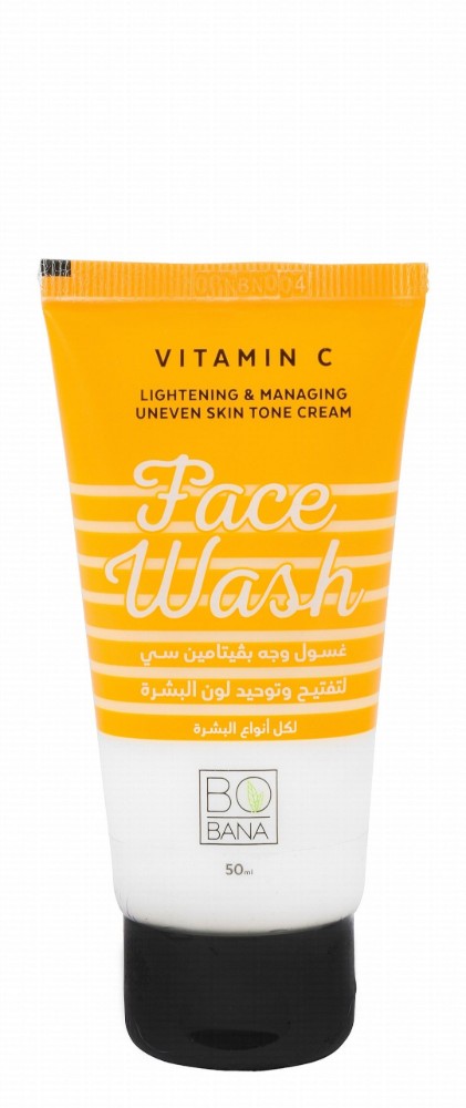 Bobana Lightening Cream Face Wash with Vitamin C for All Skin Types