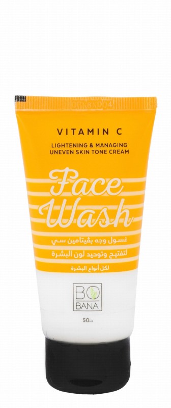 Bobana Lightening Cream Face Wash with Vitamin C for All Skin Types