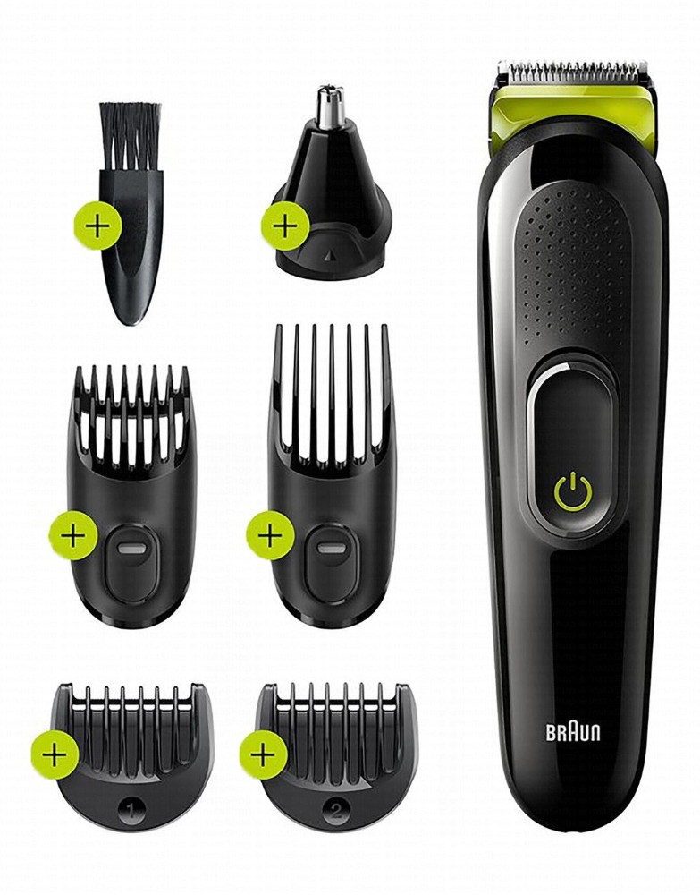Braun 6in1 Trimmer Set - Black & Green, MGK3221