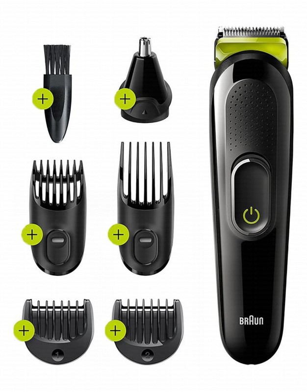 Braun 6in1 Trimmer Set - Black & Green, MGK3221