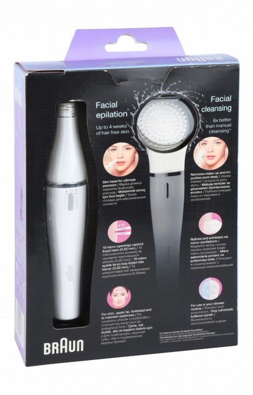 Braun Face Spa Mini Epilator with Cleansing Brush