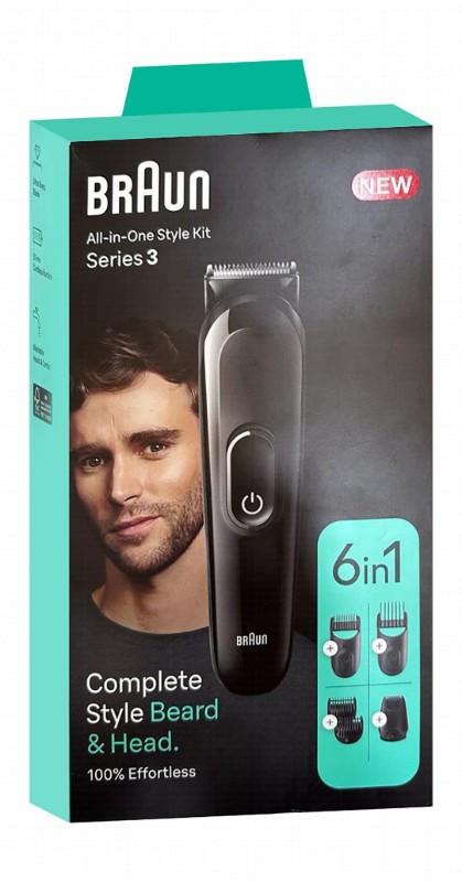 Braun Series 3 All in One Beard & Head Styling Kit - Black, MGK3410