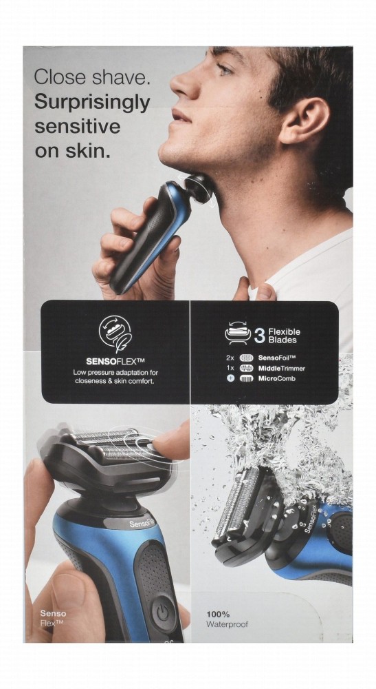 Braun Series 6 Shaver - Black & Blue, 60-B1000s