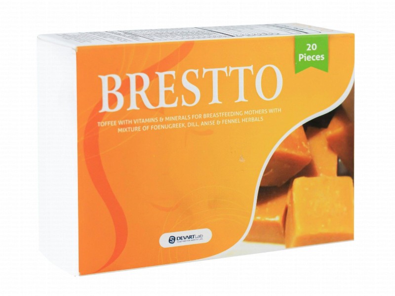 Brestto Toffee Supplement with Vitamins, Minerals & Herbal Oil Extracts for Breastfeeding Mothers