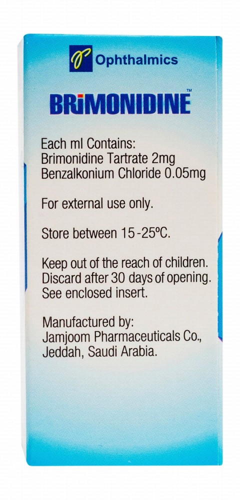 Brimonidine 0.2% Briminidine Tartrate Sterile Ophthalmic Solution