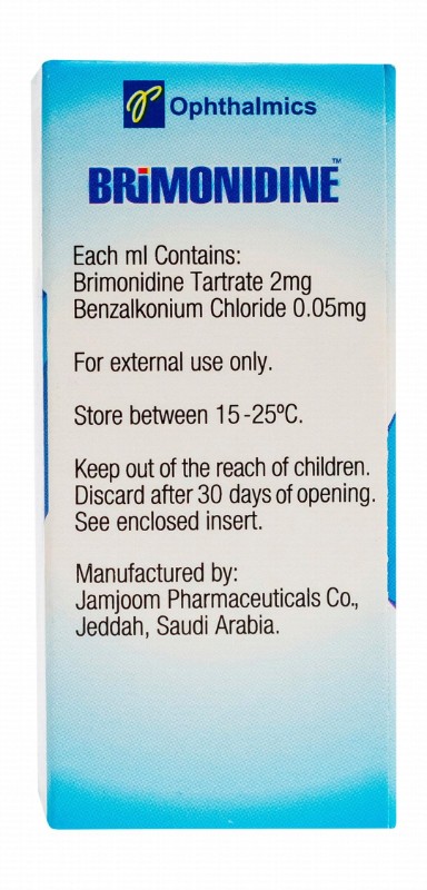 Brimonidine 0.2% Briminidine Tartrate Sterile Ophthalmic Solution