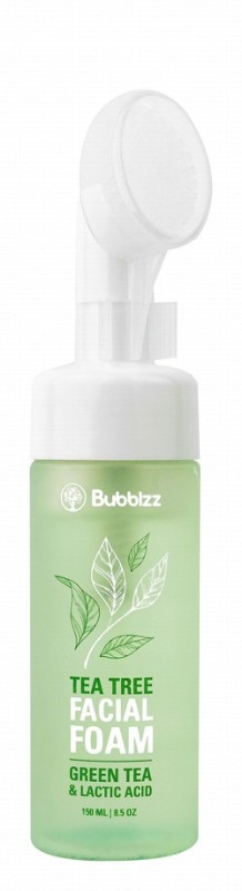 Bubblzz Antiseptic & Exfoliating Tea Tree Facial Wash with Aloe Vera, Sage & Licorice Extracts