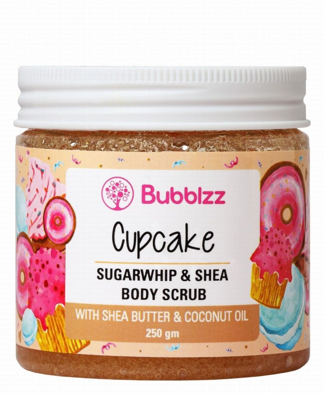 Bubblzz Body Scrub Cupcake Scent with Coconut & Jojoba Oils