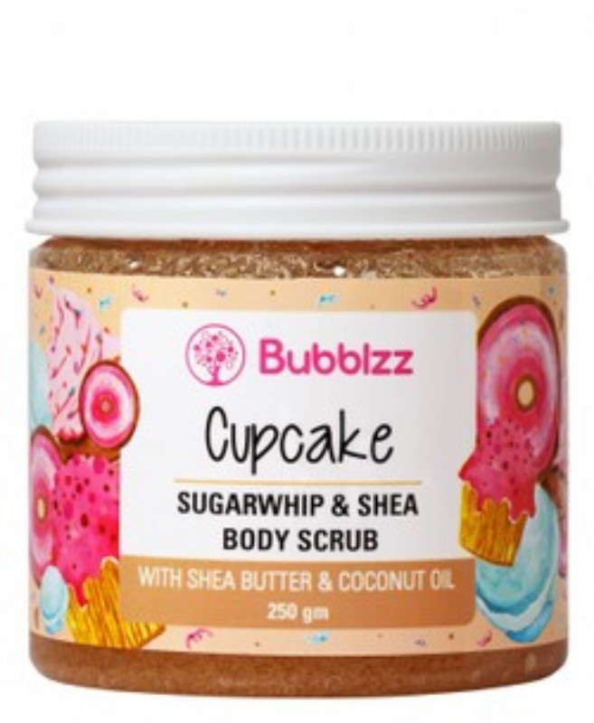 Bubblzz Body Scrub Cupcake Scent with Coconut & Jojoba Oils