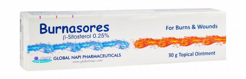 Burnasores Ointment with B-0.25% Sitosterol for Burns & Wounds