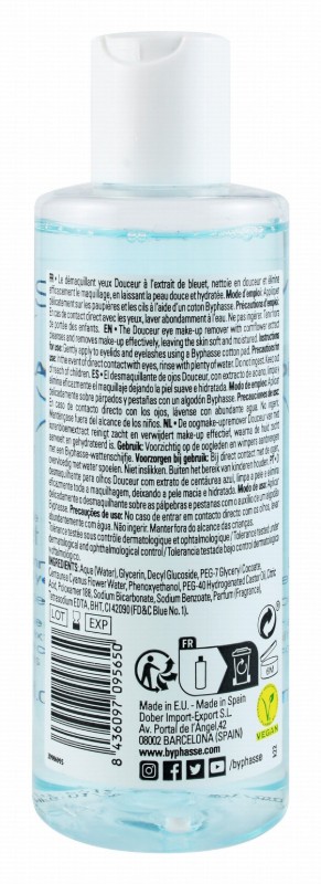 Byphasse Decongesting Soft Eye Makeup Remover with Cornflower Extract for All Skin Types - vegan
