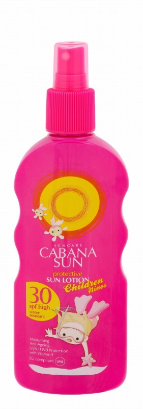 Cabana Sun Water-Resistant Moisturizing, Protecting & Anti-Aging Sun Lotion with Vitamin E for Children SPF30
