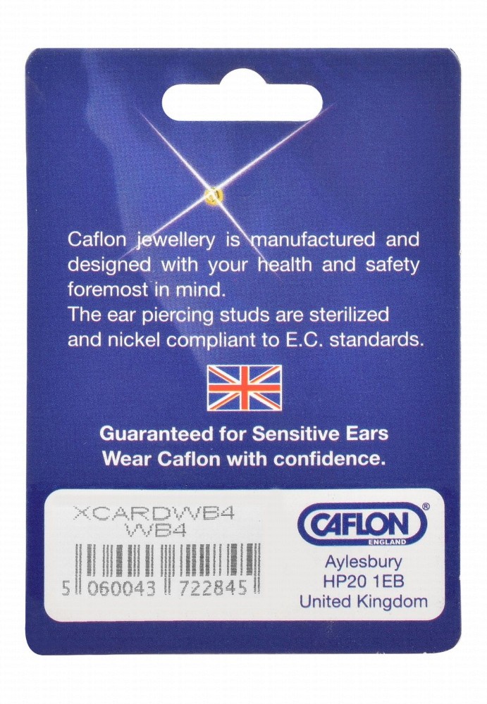 Caflon Fashion Sense Sterile Silver Diamond Stud Earrings