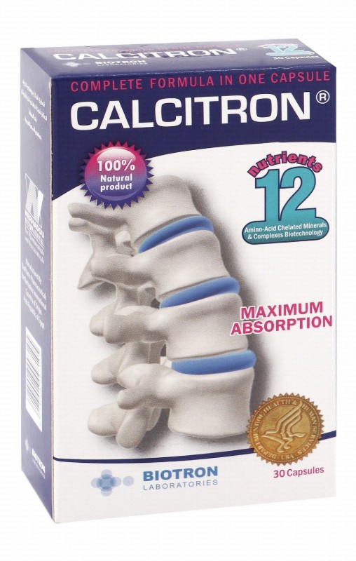 Calcitron Bone Support Supplement with Amino Acid Chelated Minerals