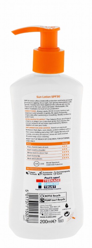 Calypso Water-Resistant Non-Greasy Moisturizing & Anti-Aging Sunscreen SPF30 - vegan