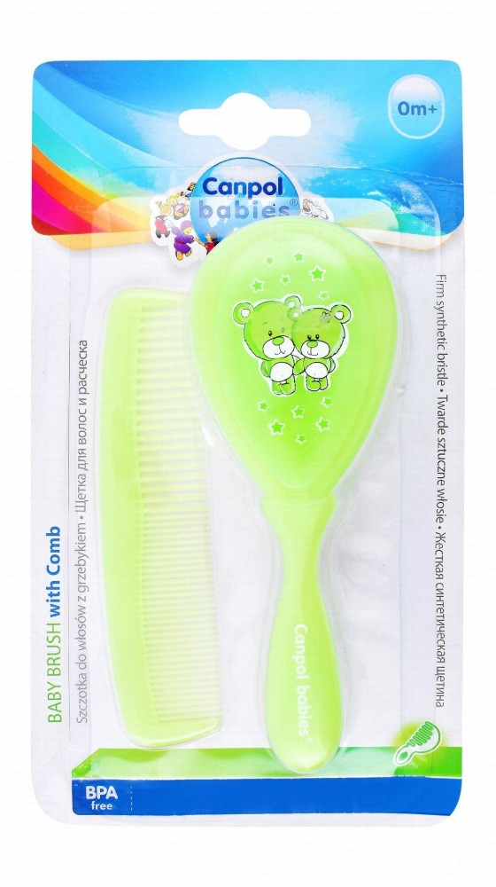 Canpol Babies Baby Hairbrush with Comb (0+ Months)