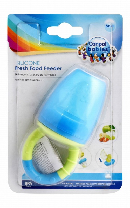Canpol Babies Blue & Green Silicone Fruit Feeder (6+ Months) - BPA free