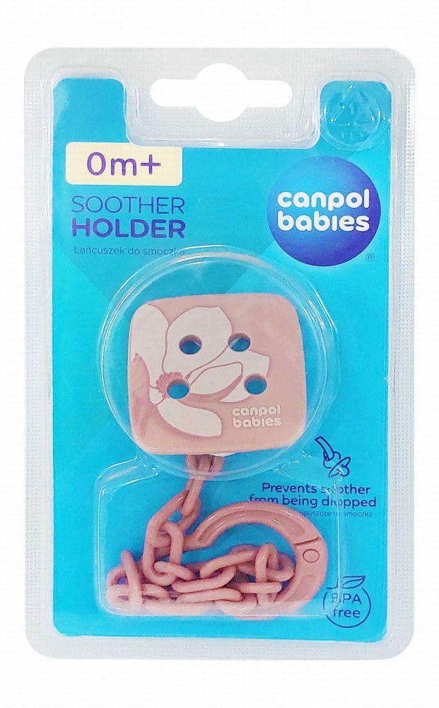 Canpol Babies Brown Soother Holder (0+ Months) - BPA free