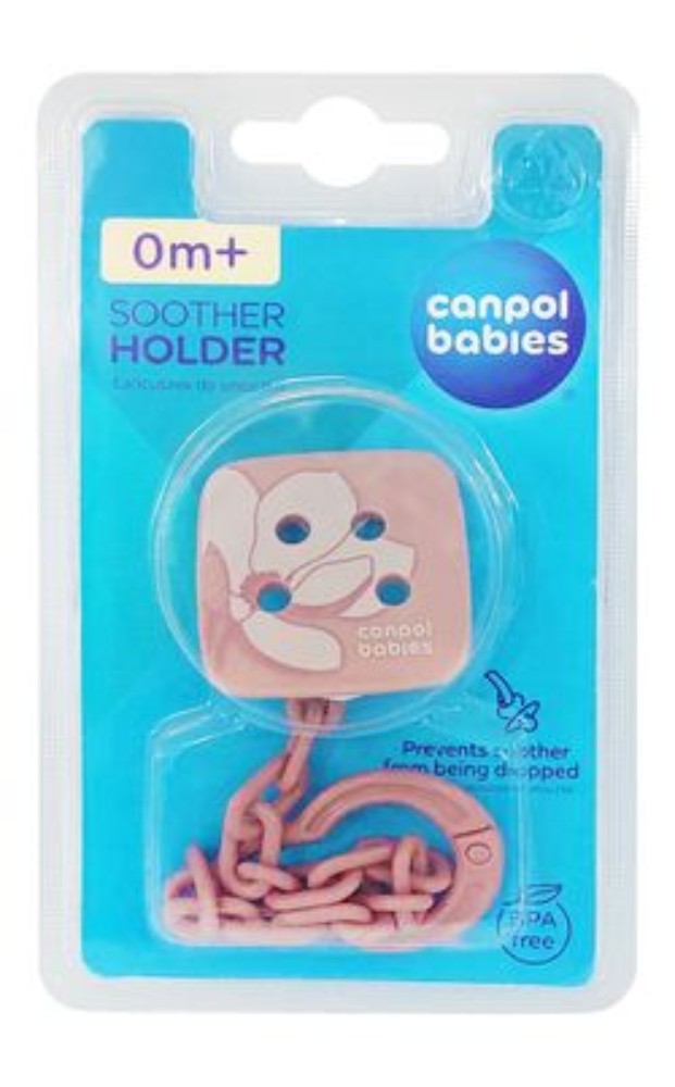 Canpol Babies Brown Soother Holder (0+ Months) - BPA free