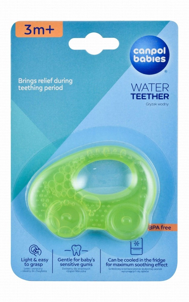 Canpol Babies Green Water Teether (3+ Months) - BPA free