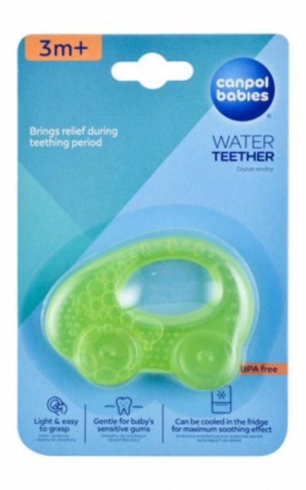 Canpol Babies Green Water Teether (3+ Months) - BPA free