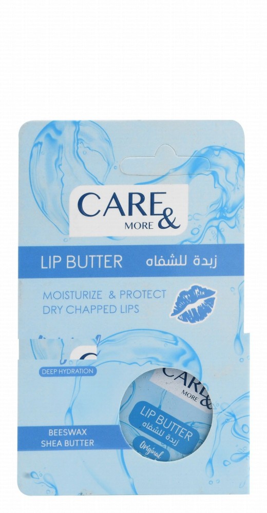 Care & More Moisturizing & Hydrating Lip Butter with Beeswax & Shea Butter for Dry & Chapped Lips