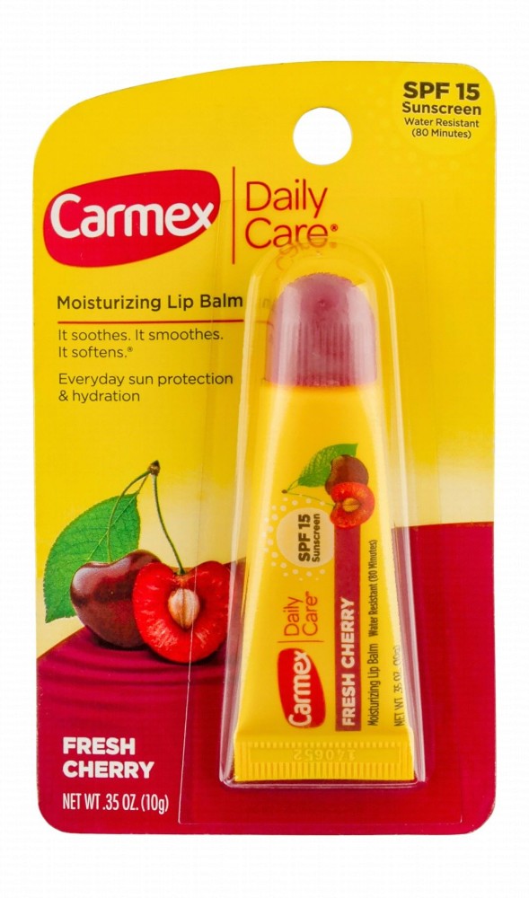 Carmex Moisturizing Lip Balm Fresh Cherry Flavor SPF15