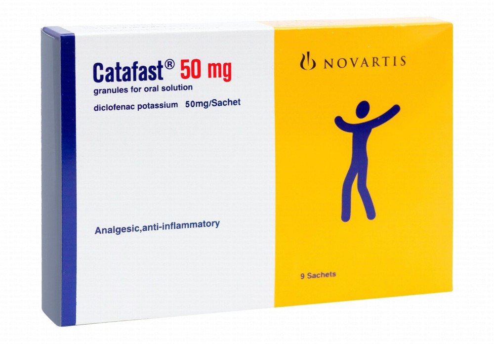Catafast 50mg Diclofenac Potassium Granules Analgesic & Anti-Inflammatory