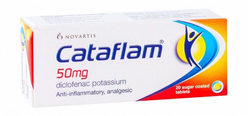 Cataflam 50mg Diclofenac Potassium Anti-Inflammatory & Analgesic