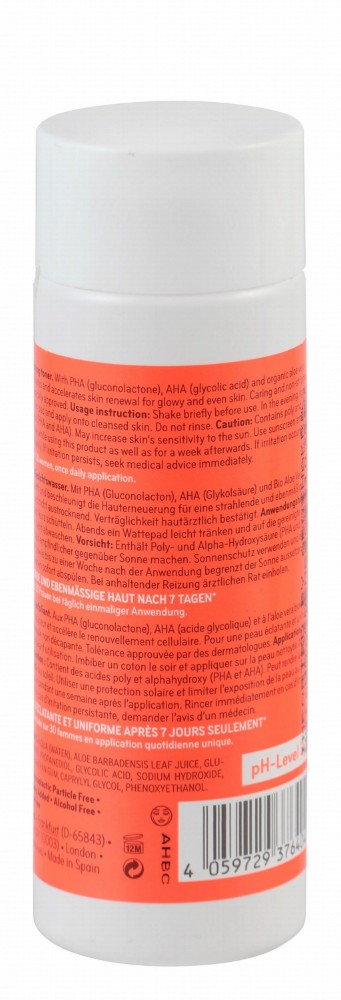 Catrice Cosmetics Glow Skin Renewal Toner with PHA, AHA & Organic Aloe Vera Extract - microplastic particle free, alcohol free