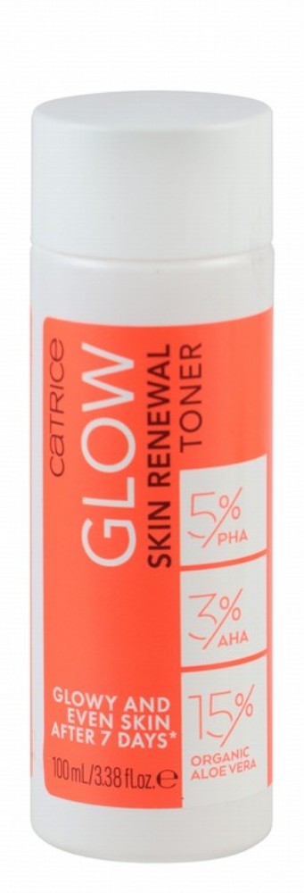 Catrice Cosmetics Glow Skin Renewal Toner with PHA, AHA & Organic Aloe Vera Extract - microplastic particle free, alcohol free