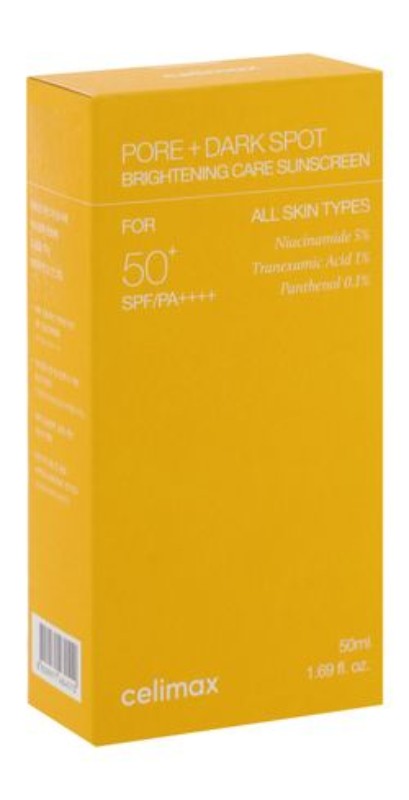Celimax 5% Niacinamide, 1% Tranexamic Acid & 0.1% Panthenol Brightening & Anti-Dark Spot Sunscreen for All Skin Types SPF50+ PA++++