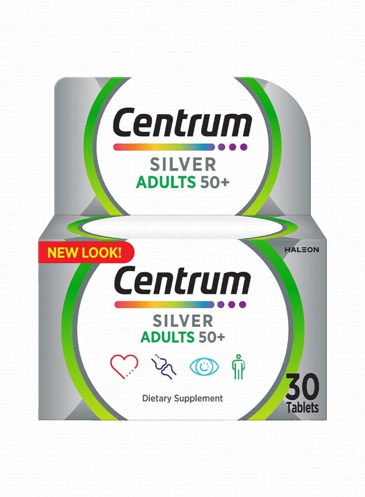 Centrum Silver Multivitamin & Multimineral Supplement with Lutein for Adults (50+ Years)