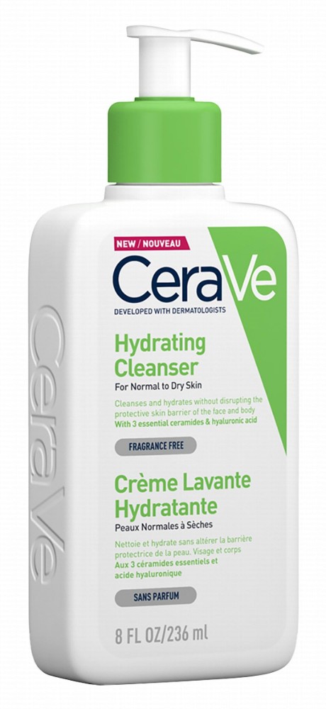 CeraVe Hypoallergenic Hydrating Face & Body Cleanser with Ceramides & Hyaluronic Acid for Normal to Dry Skin - fragrance free