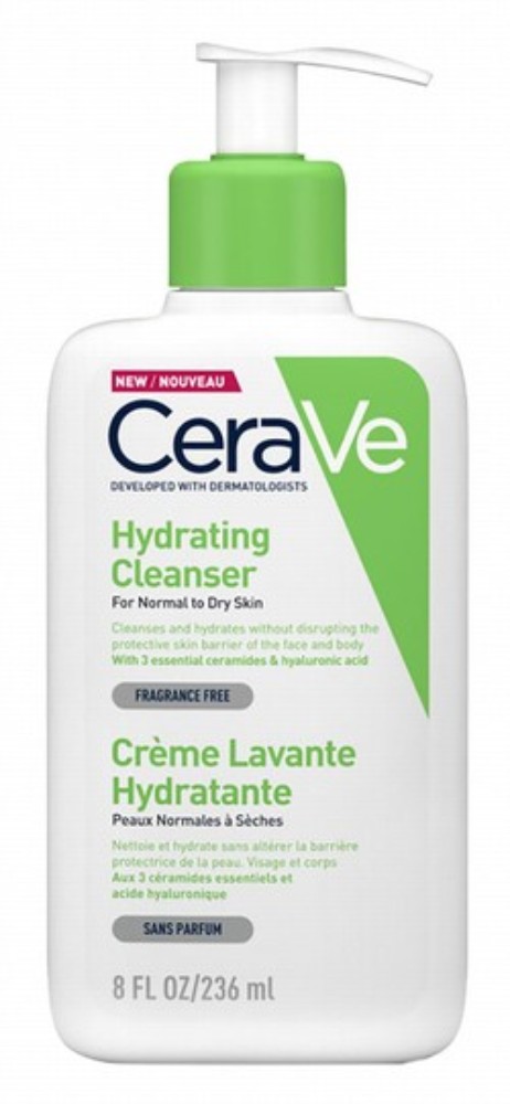 CeraVe Hypoallergenic Hydrating Face & Body Cleanser with Ceramides & Hyaluronic Acid for Normal to Dry Skin - fragrance free