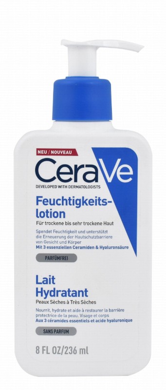 CeraVe Hypoallergenic Moisturizing Face & Body Lotion with Ceramides & Hyaluronic Acid - fragrance free, non comedogenic