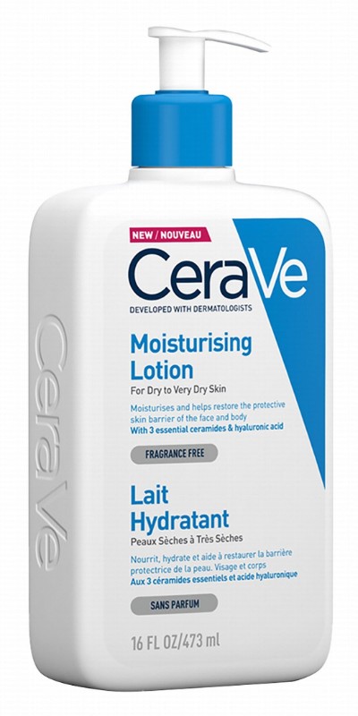CeraVe Hypoallergenic Moisturizing Face & Body Lotion with Ceramides & Hyaluronic Acid for Dry Skin - non comedogenic, fragrance free