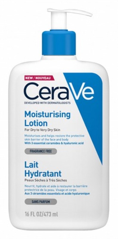 CeraVe Hypoallergenic Moisturizing Face & Body Lotion with Ceramides & Hyaluronic Acid for Dry Skin - non comedogenic, fragrance free