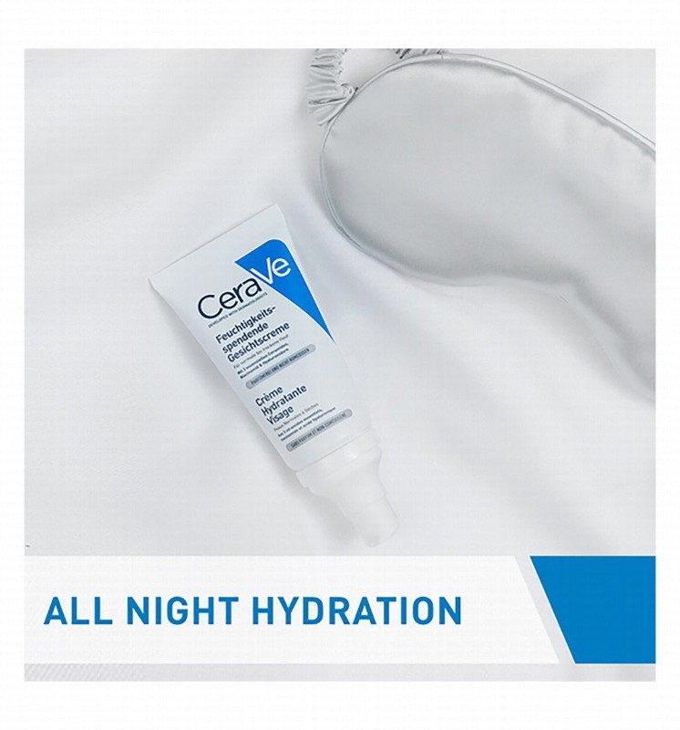 CeraVe PM Moisturizing Face Lotion with Niacinamide, Hyaluronic Acid & Ceramides for Normal to Dry Skin - fragrance free, non comedogenic
