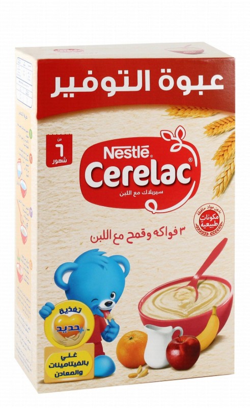 Cerelac 3 Fruits & Wheat with Milk (6+ Months)
