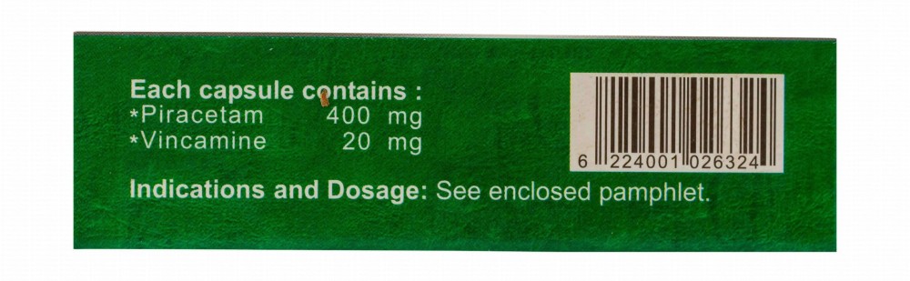 Cervitam 400mg Piracetam & 20mg Vincamine