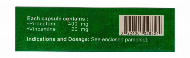 Cervitam 400mg Piracetam & 20mg Vincamine