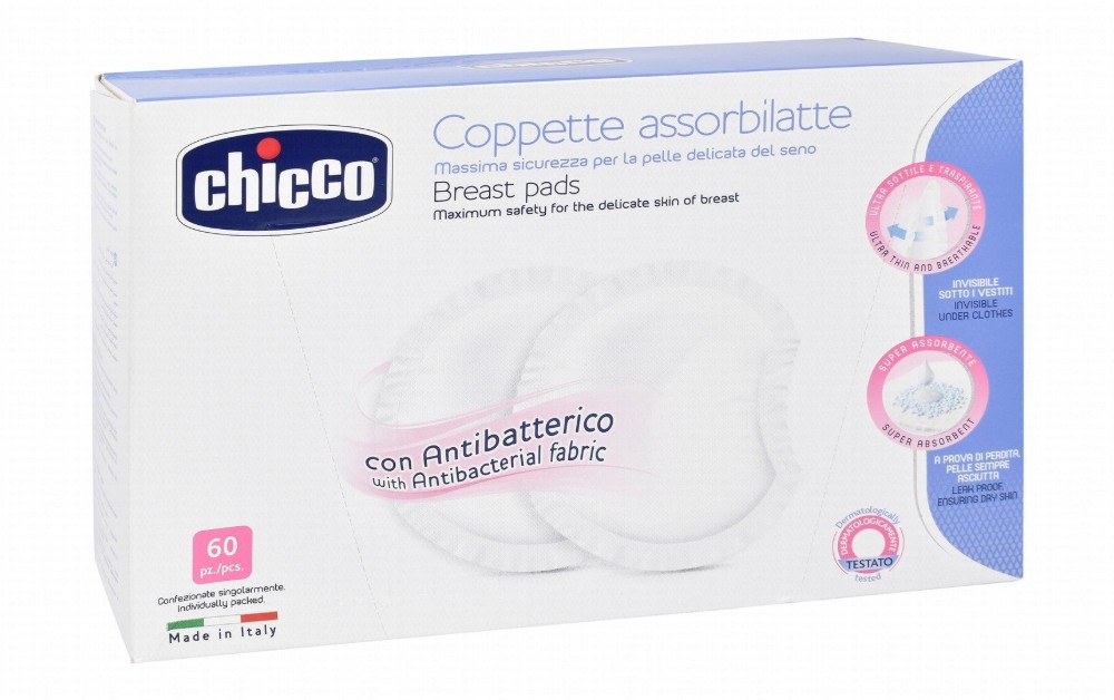 Chicco Antibacterial Leakproof Breast Pads