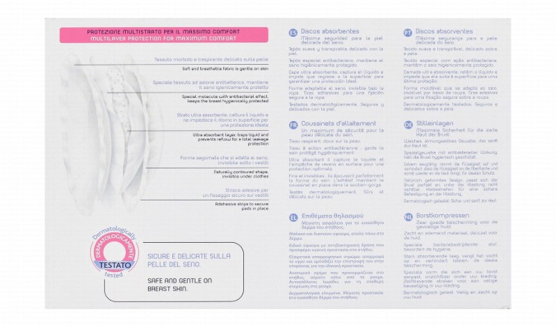 Chicco Antibacterial Leakproof Breast Pads