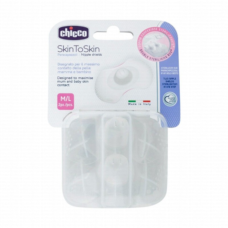Chicco Skin To Skin Medium to Large Nipple Protectors