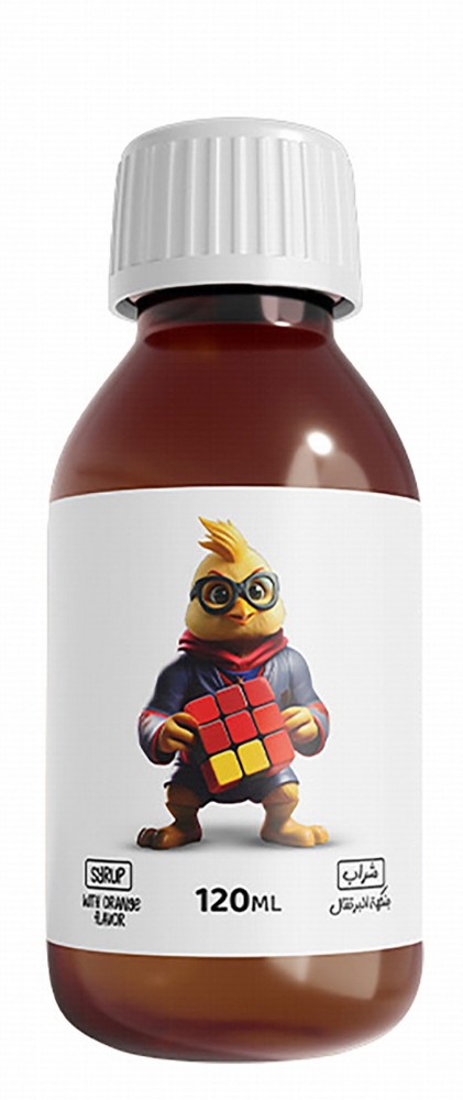 Chicks Omega D3 Normal Brain Function Support Supplement Syrup Orange Flavor for Kids with Omega 3, Vitamin D3 & C