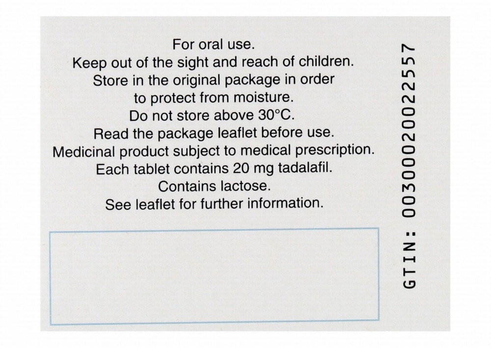 Cialis 20mg Tadalafil