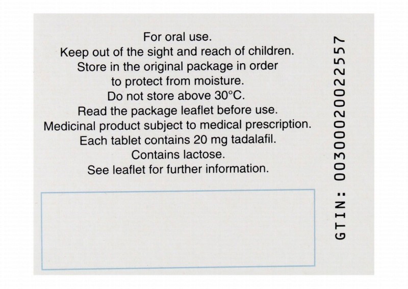 Cialis 20mg Tadalafil