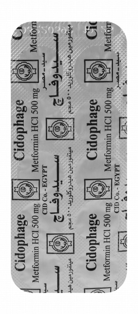 Cidophage 500mg Metformin Hydrochloride